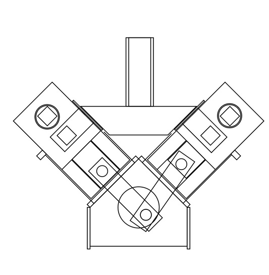 Plantilla de motor V-Twin de papel (PDF) – Cortar y construir con instrucciones